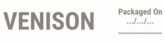 🧊 Stick-On Freezer Drawer Labels - Venison