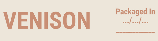 🧊 Stick-On Freezer Drawer Labels - Venison
