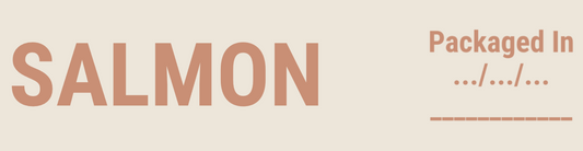 🧊 Stick-On Freezer Drawer Labels - Salmon