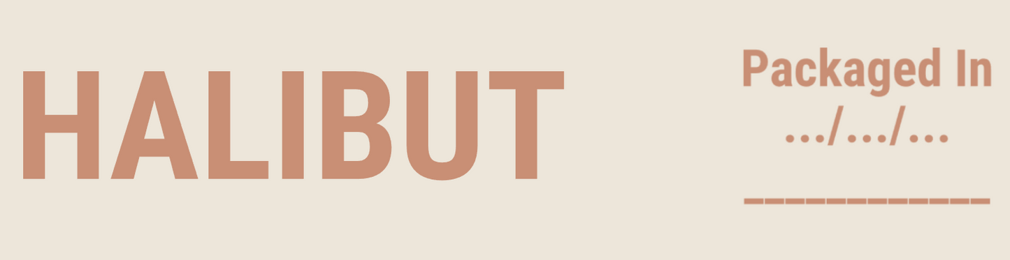 🧊 Stick-On Freezer Drawer Labels - Halibut
