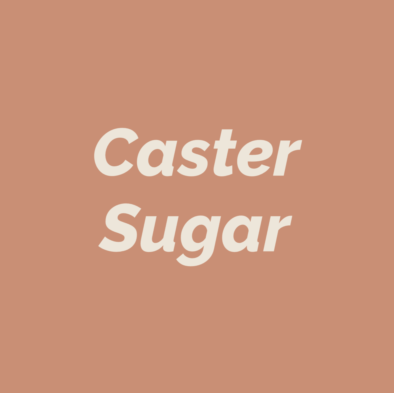 Styled Vinyl Pantry Container Label Sets - Reusable - Caster Sugar
