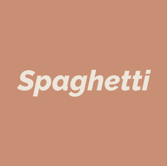 Styled Vinyl Pantry Container Label Sets - Reusable - Spaghetti