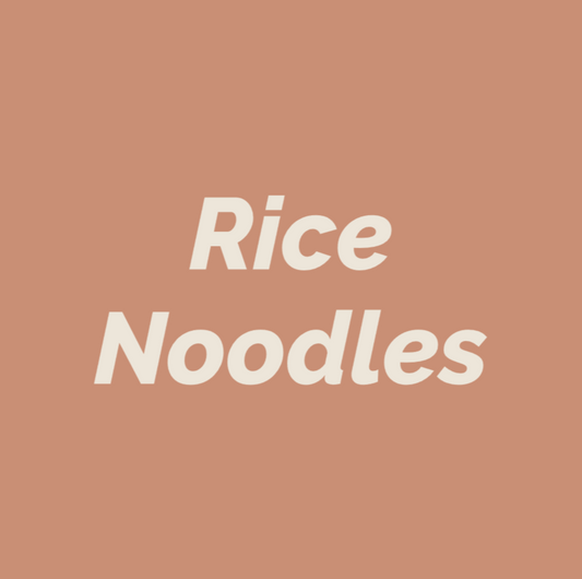 Styled Vinyl Pantry Container Label Sets - Reusable - Rice Noodles