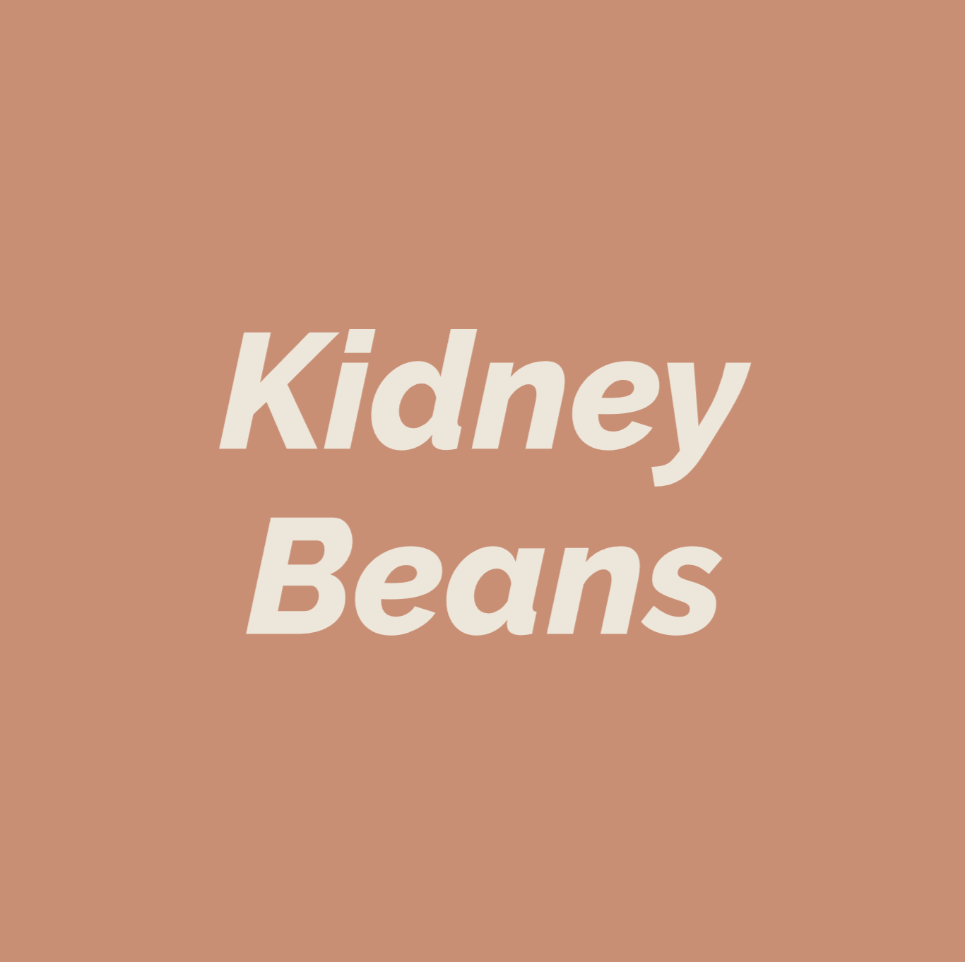 Styled Vinyl Pantry Container Label Sets - Reusable - Kidney Beans