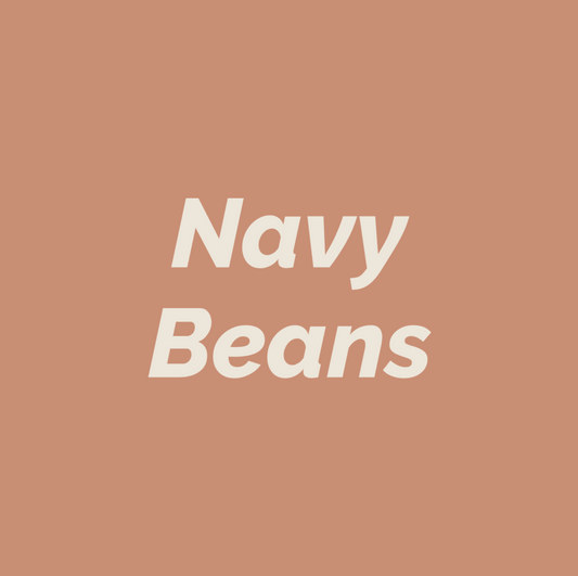 Styled Vinyl Pantry Container Label Sets - Reusable - Navy Beans