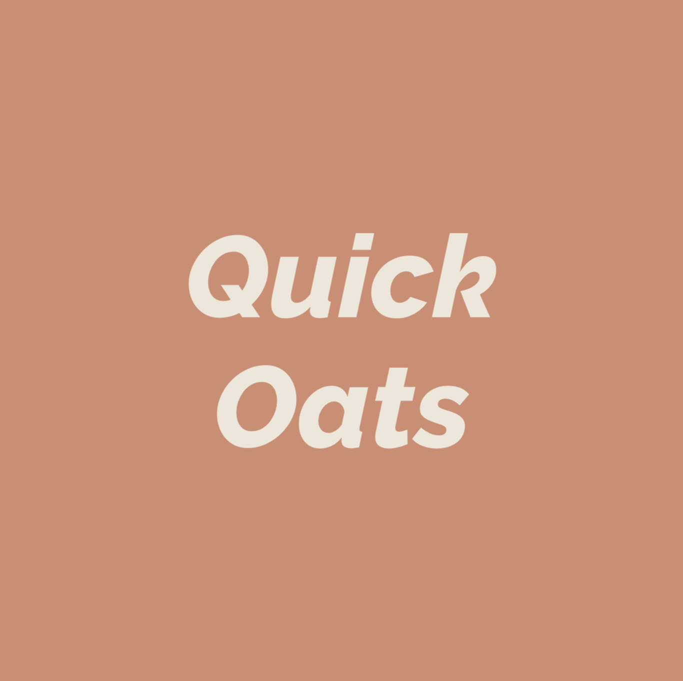 Styled Vinyl Pantry Container Label Sets - Reusable - Quick Oats