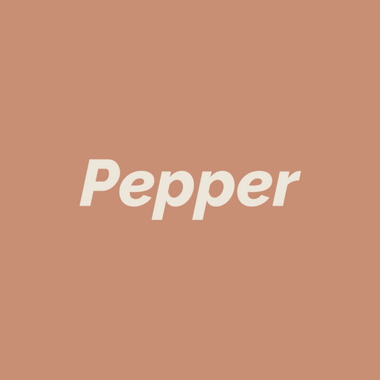 Styled Vinyl Pantry Container Label Sets - Reusable - Pepper