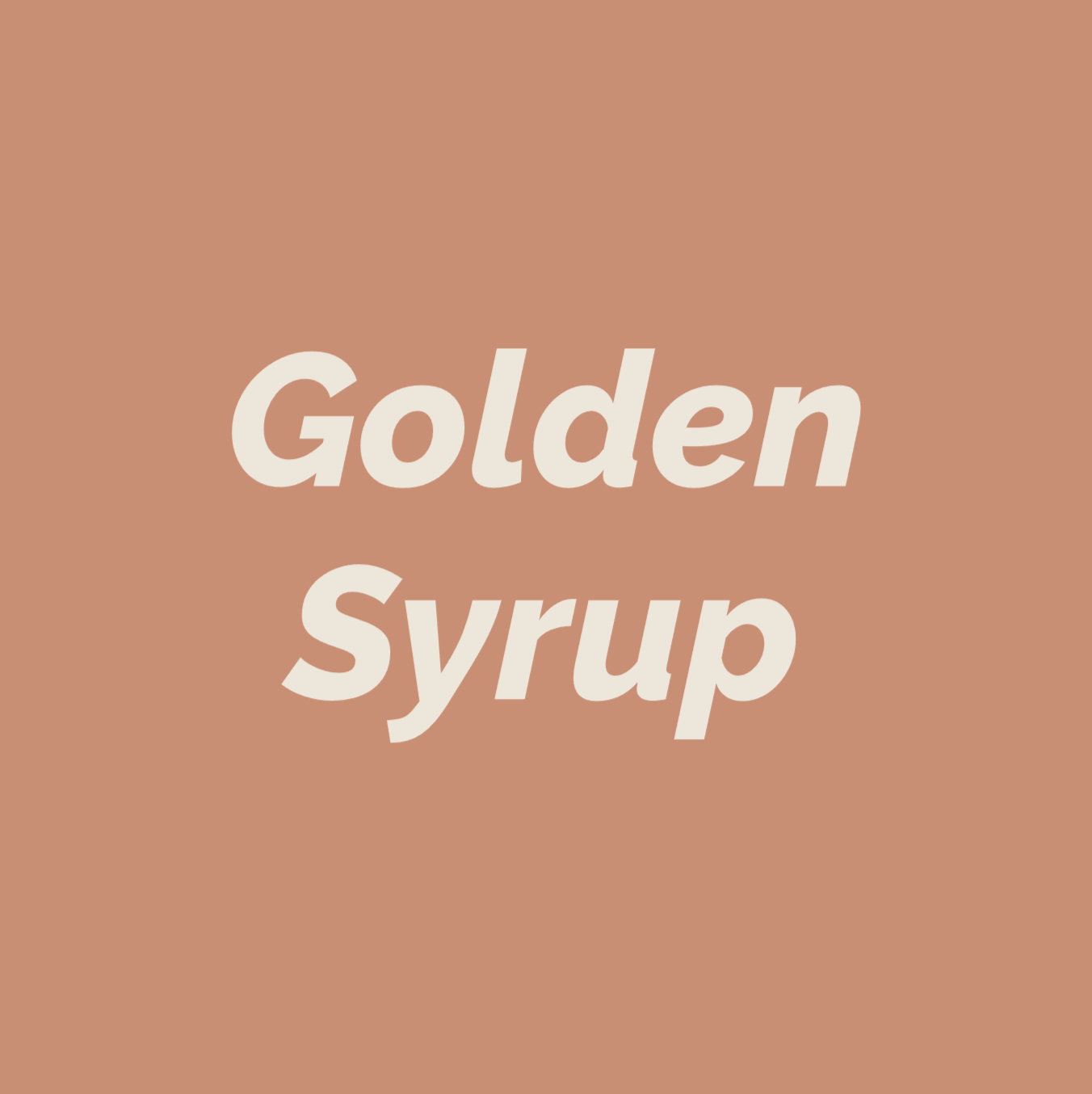 Styled Vinyl Pantry Container Label Sets - Reusable - Golden Syrup