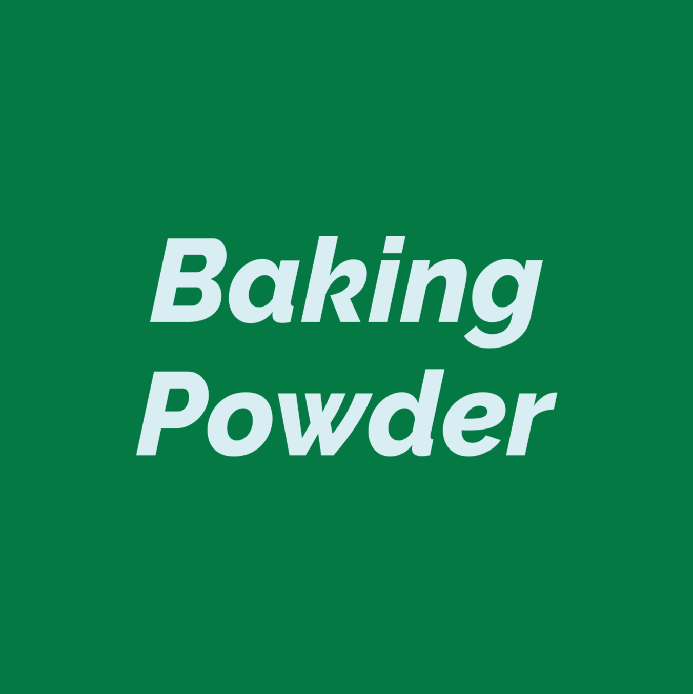 Styled Vinyl Pantry Container Label Sets - Reusable - Baking Powder