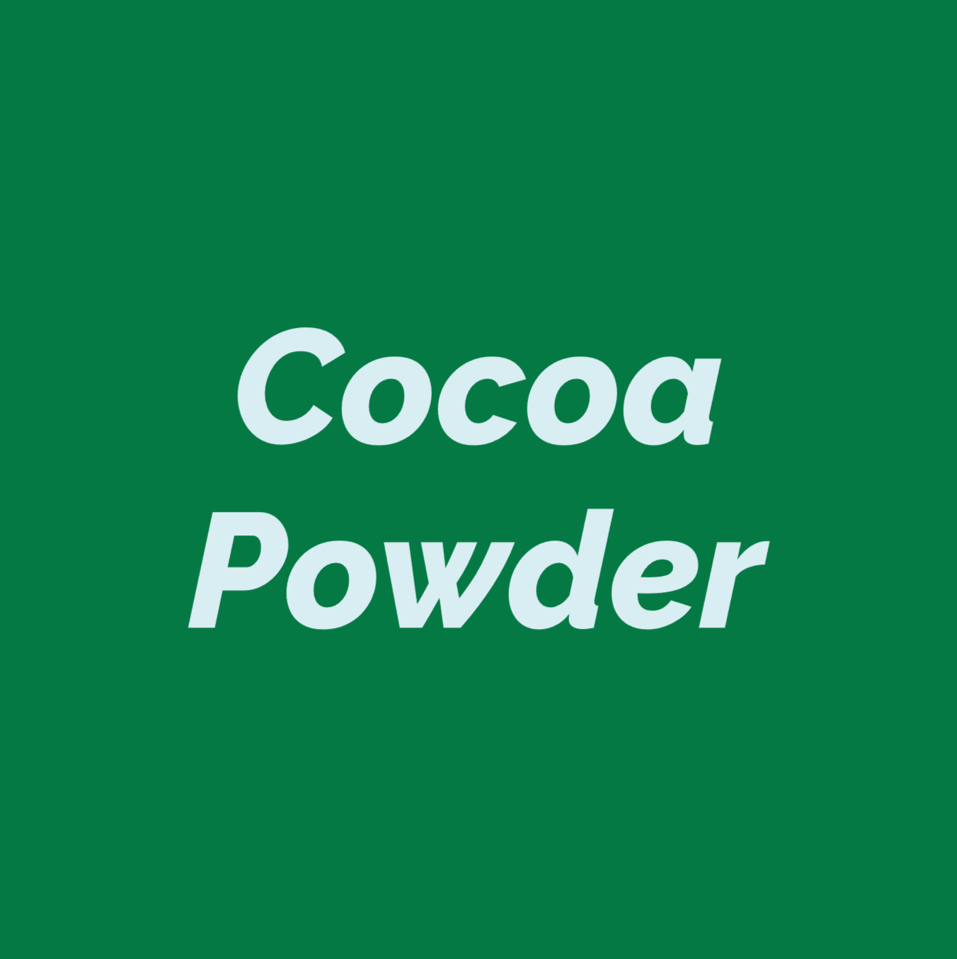 Styled Vinyl Pantry Container Label Sets - Reusable - Cocoa Powder