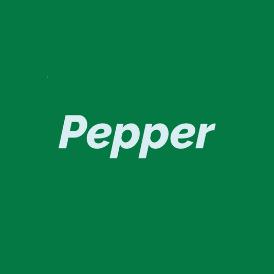 Styled Vinyl Pantry Container Label Sets - Reusable - Pepper
