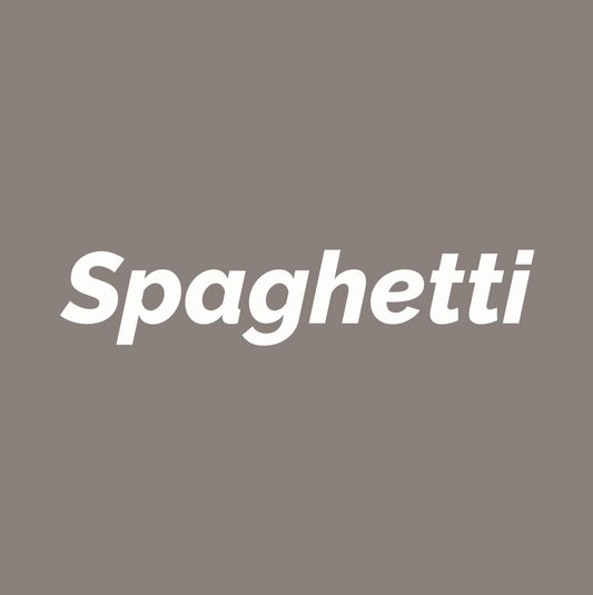 Styled Vinyl Pantry Container Label Sets - Reusable - Spaghetti
