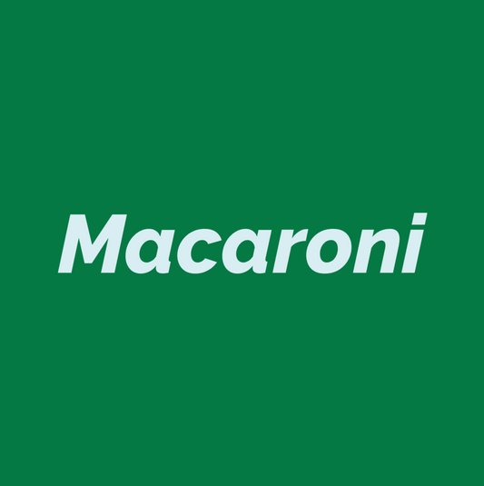 Styled Vinyl Pantry Container Label Sets - Reusable - Macaroni