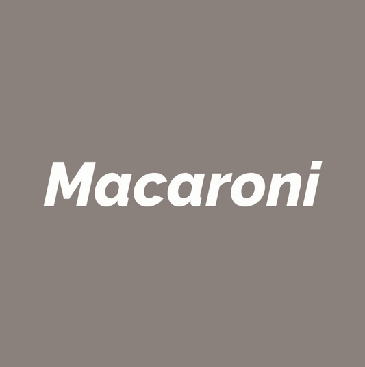 Styled Vinyl Pantry Container Label Sets - Reusable - Macaroni