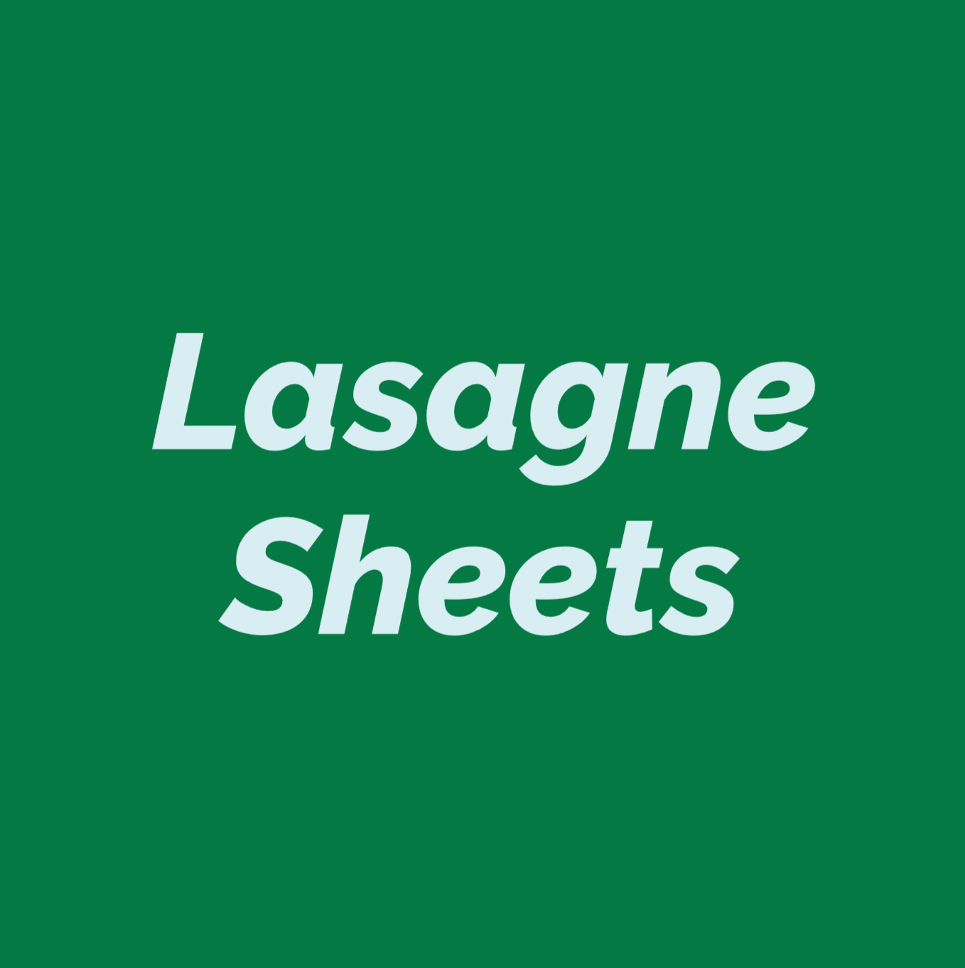 Styled Vinyl Pantry Container Label Sets - Reusable - Lasagna Sheets