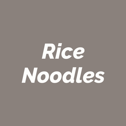 Styled Vinyl Pantry Container Label Sets - Reusable - Rice Noodles