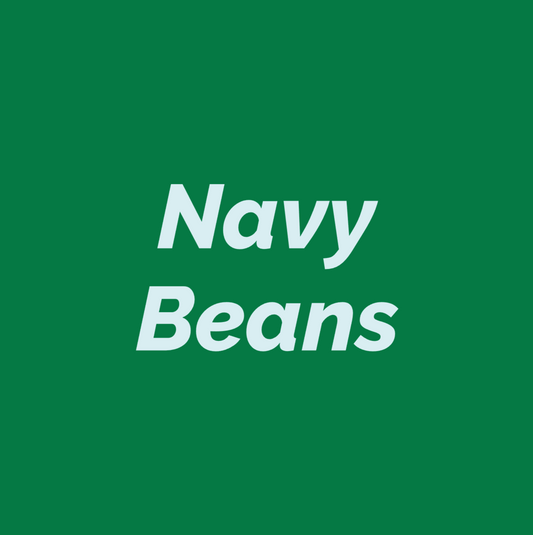 Styled Vinyl Pantry Container Label Sets - Reusable - Navy Beans