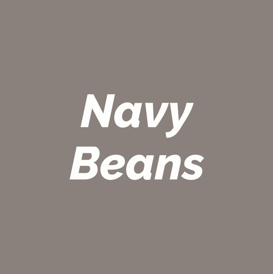 Styled Vinyl Pantry Container Label Sets - Reusable - Navy Beans