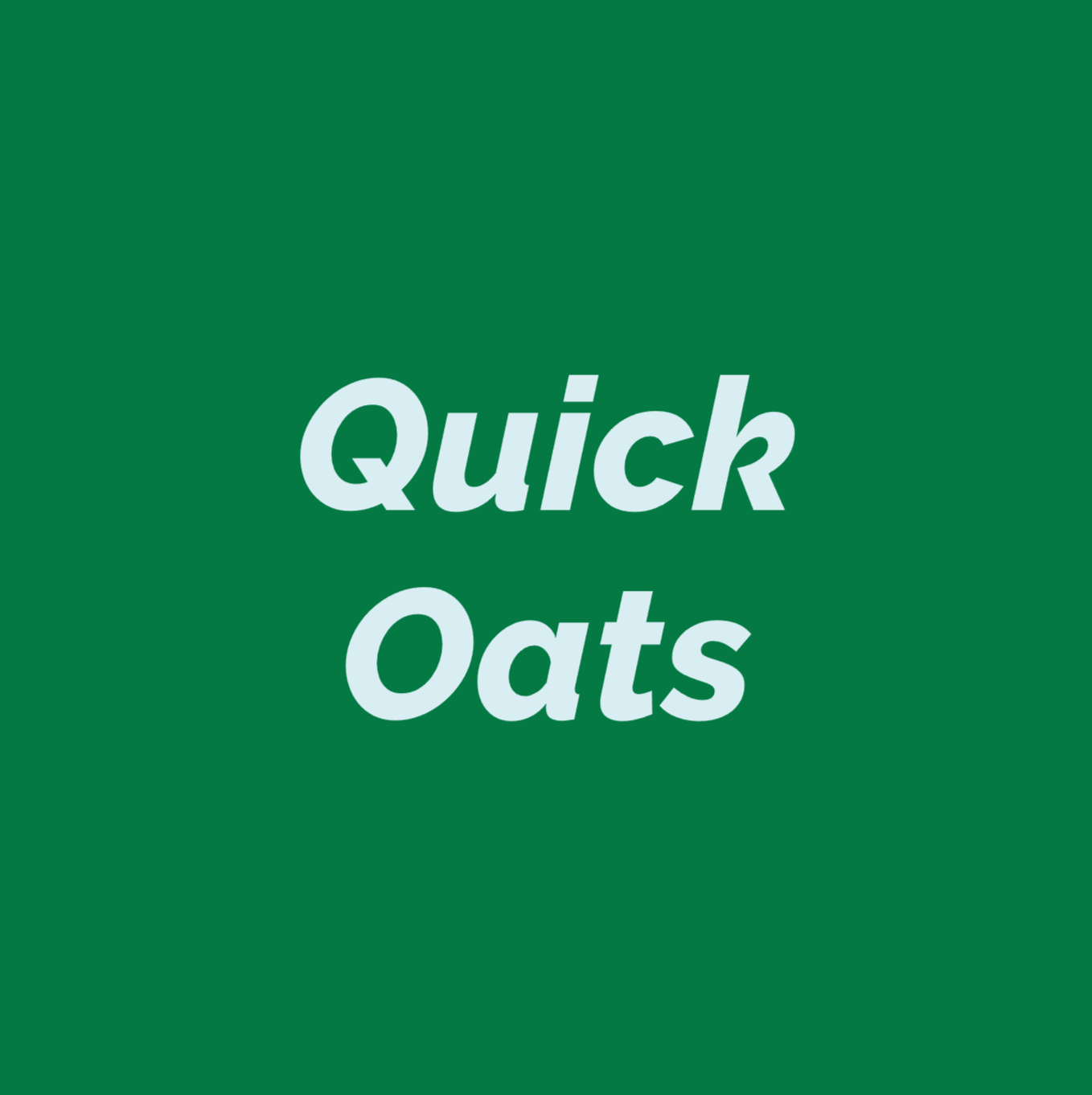 Styled Vinyl Pantry Container Label Sets - Reusable - Quick Oats