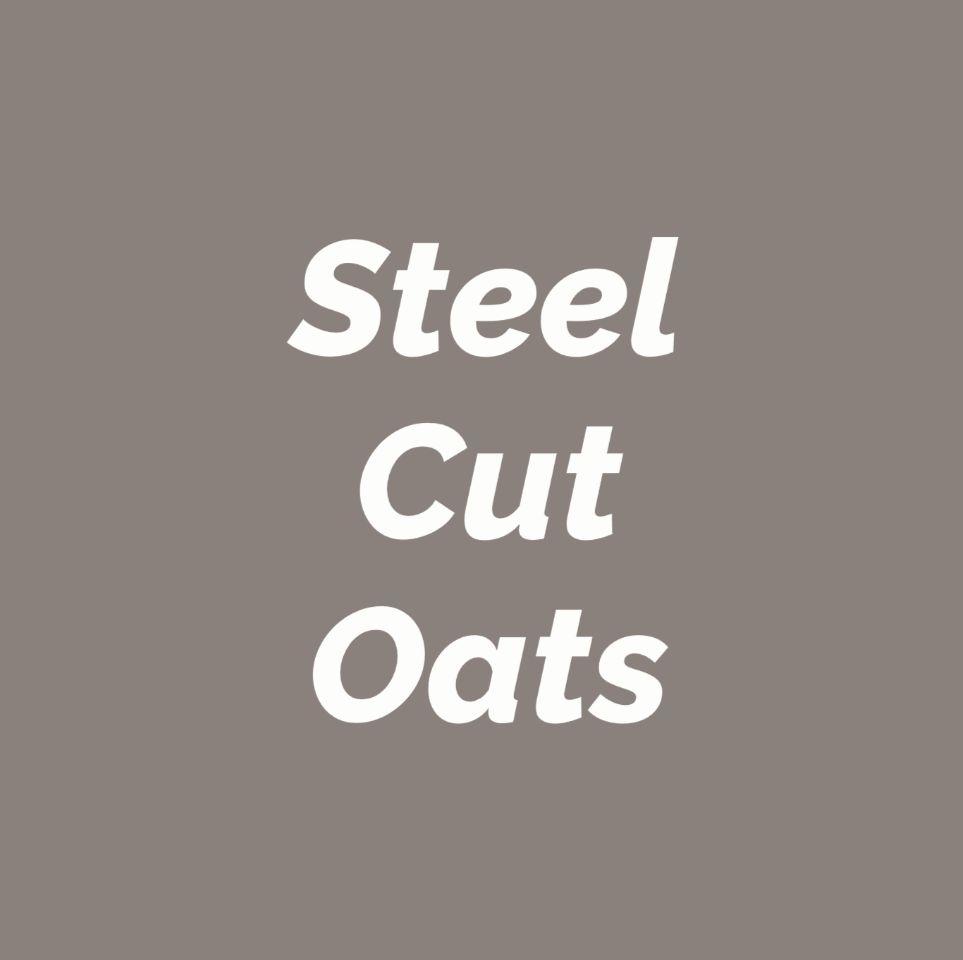 Styled Vinyl Pantry Container Label Sets - Reusable - Steel Cut Oats