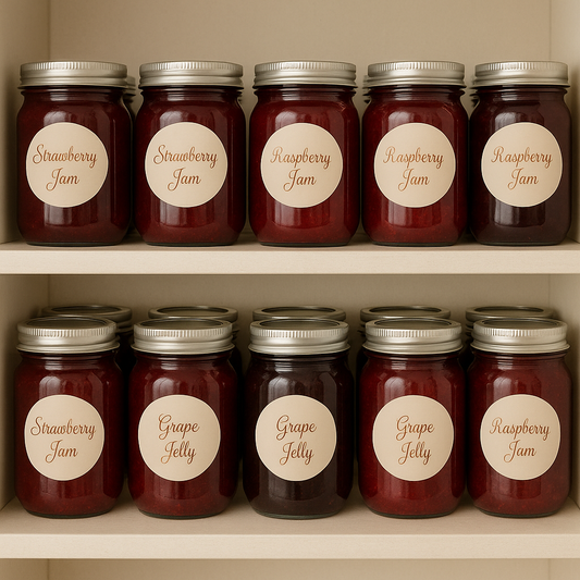 🧊 Grape Jelly 🧊 Round Sticker Label Rolls