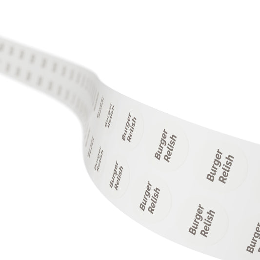 🧊 Burger Relish 🧊 All Things Pickled - Round Sticker Label Rolls