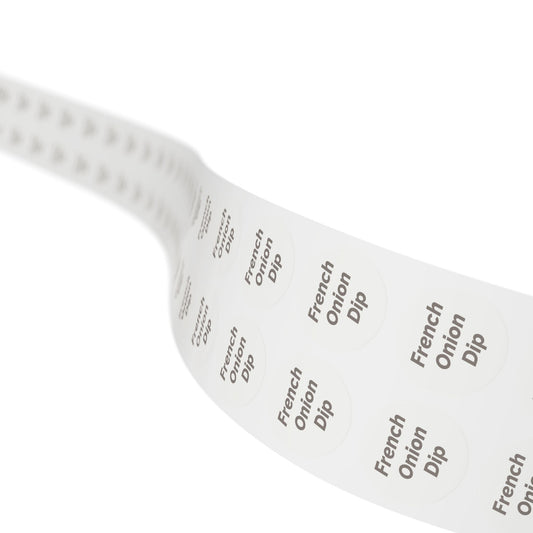 🧊 French Onion Dip 🧊 Cheeses and Dips - Round Sticker Label Rolls