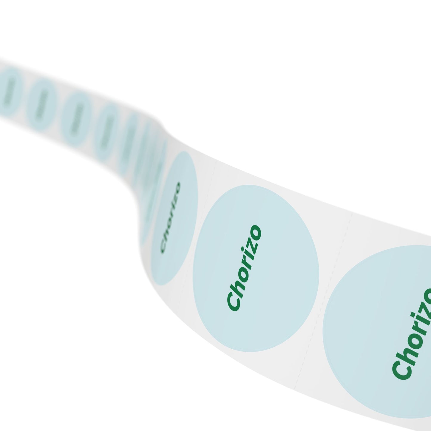 Round Sticker Label Rolls - 🧊 Chorizo – Small Circular Labels