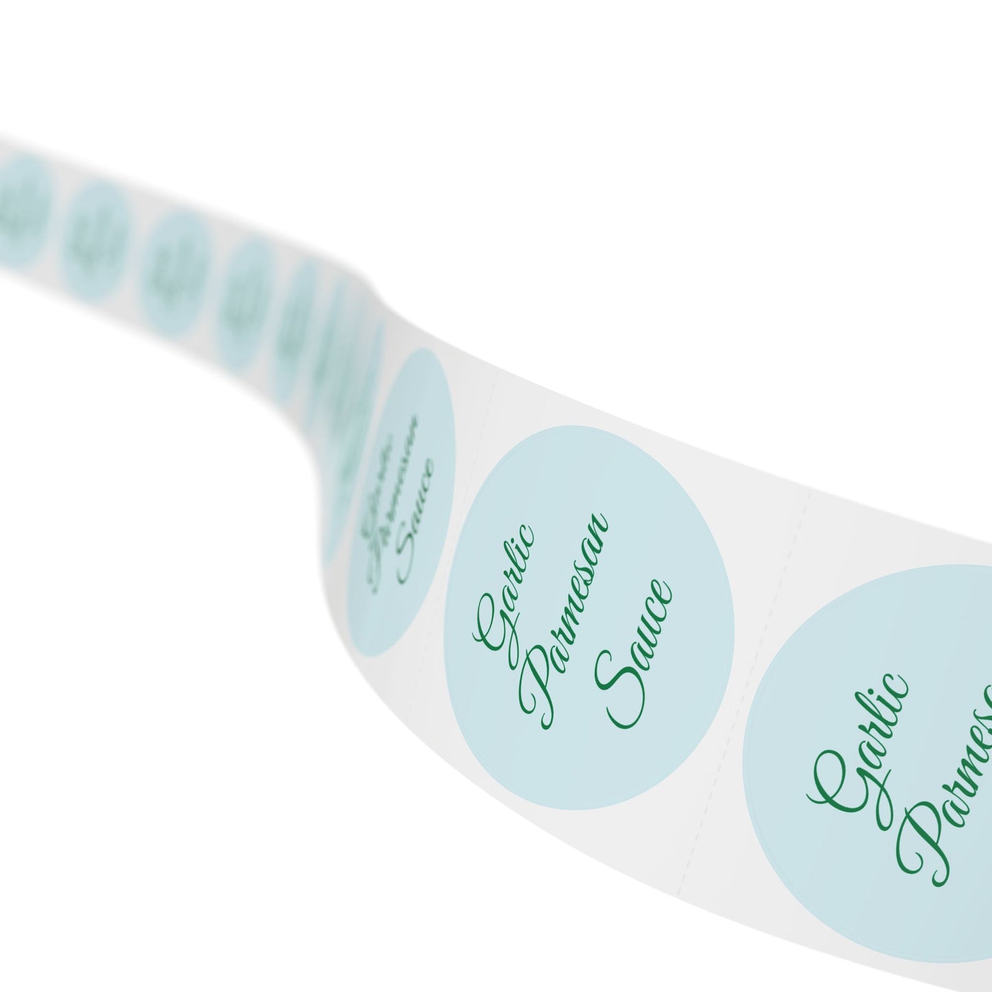 🧊 Garlic Parmesan Sauce 🧊 Round Sticker Label Rolls