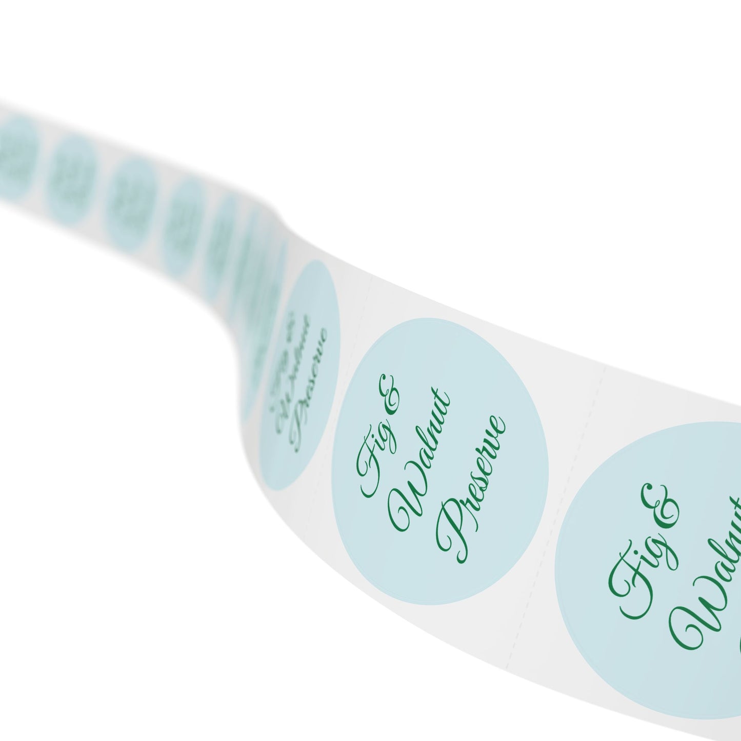 🧊 Fig & Walnut Preserve 🧊 Round Sticker Label Rolls