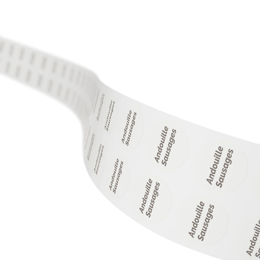Round Sticker Label Rolls - 🧊 Andouille Sausages – Small Circular Labels