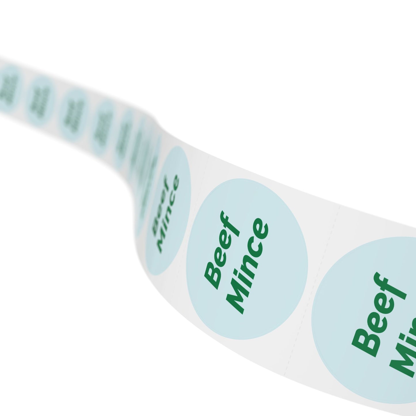 Round Sticker Label Rolls - 🧊 Beef Mince – Small Circular Labels