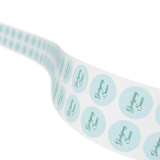 🧊 Gochujang Sauce 🧊 Round Sticker Label Rolls
