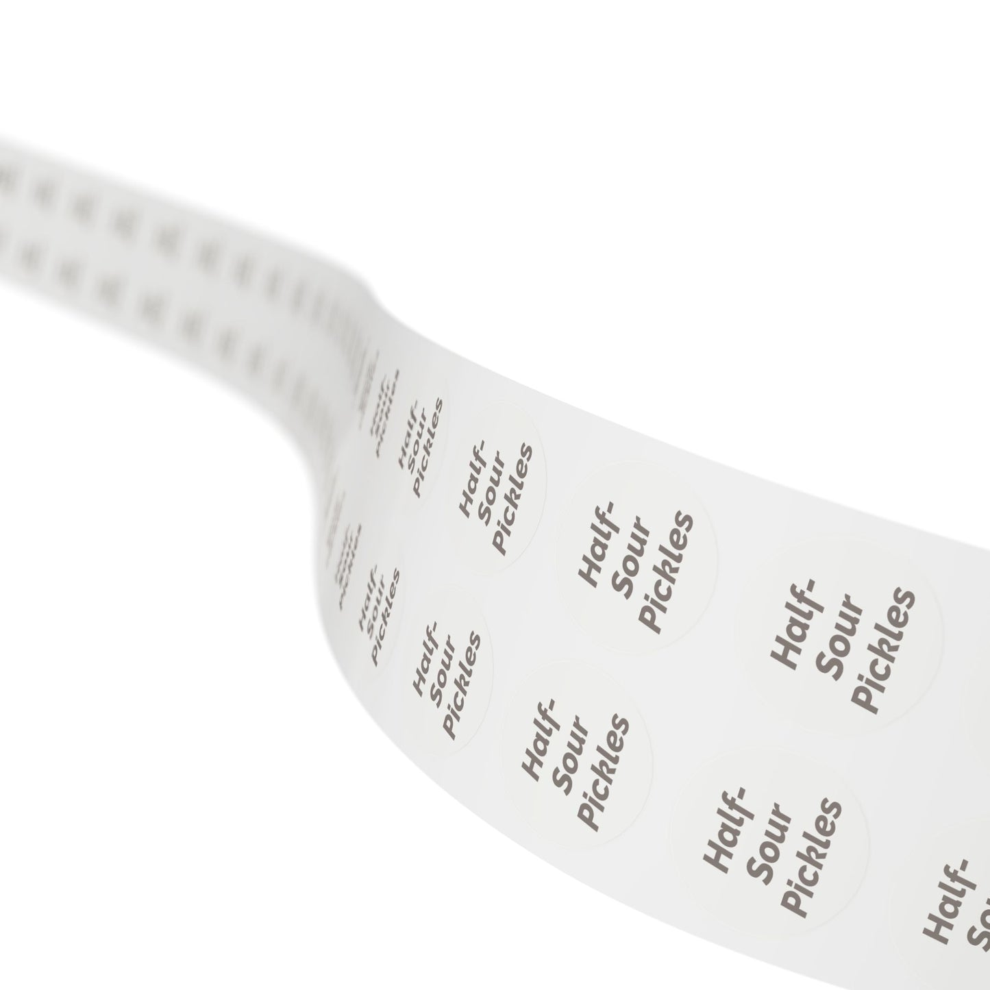 🧊 Half-Sour Pickles 🧊 All Things Pickled - Round Sticker Label Rolls