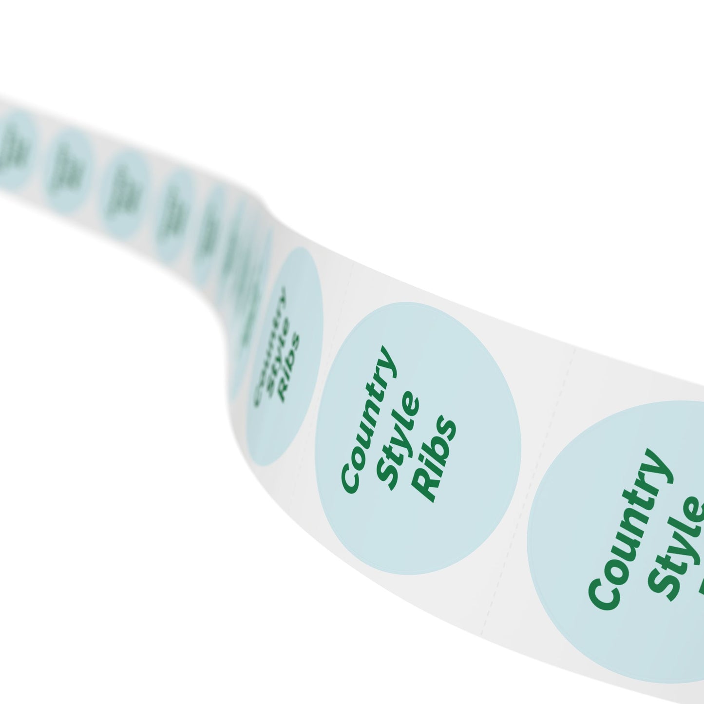 Round Sticker Label Rolls - 🧊 Country Style Ribs – Small Circular Labels