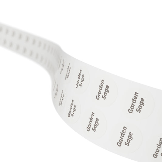 🧊 Garden Sage 🧊 Herbs and Spices - Round Sticker Label Rolls