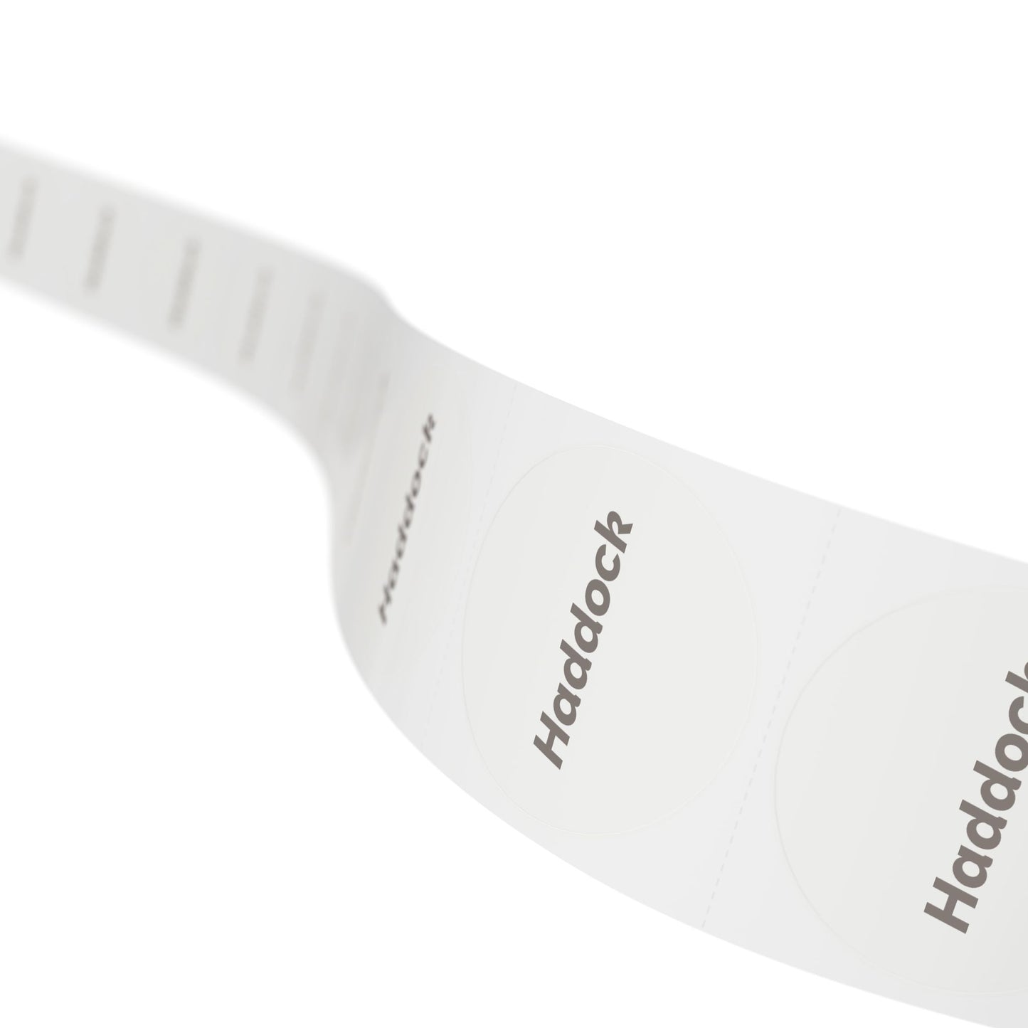 Round Sticker Label Rolls - 🧊 Haddock – Small Circular Labels