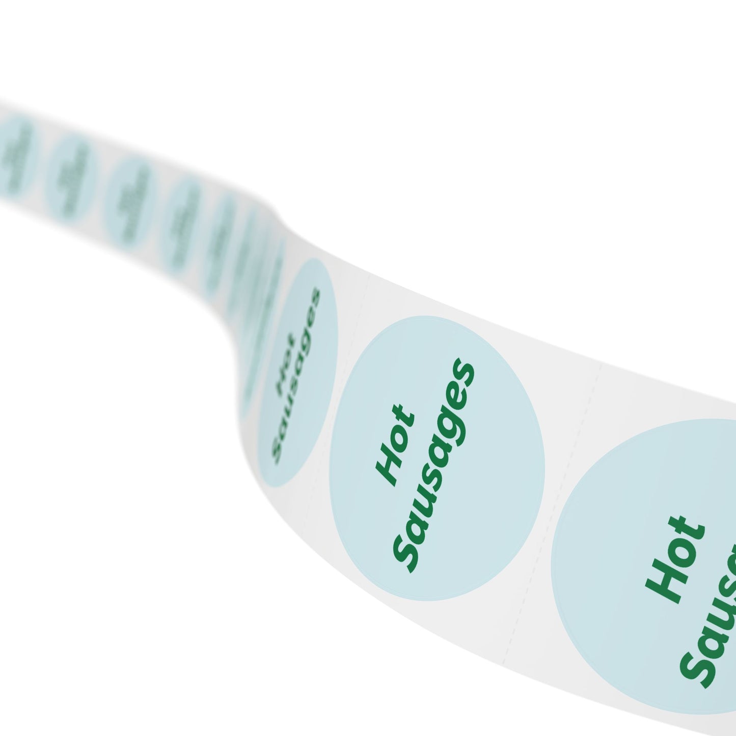 🧊 Hot Sausages 🧊 All Things Pickled - Round Sticker Label Rolls