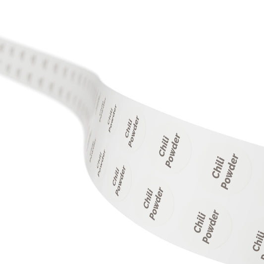 🧊 Chili Powder 🧊 Herbs and Spices - Round Sticker Label Rolls