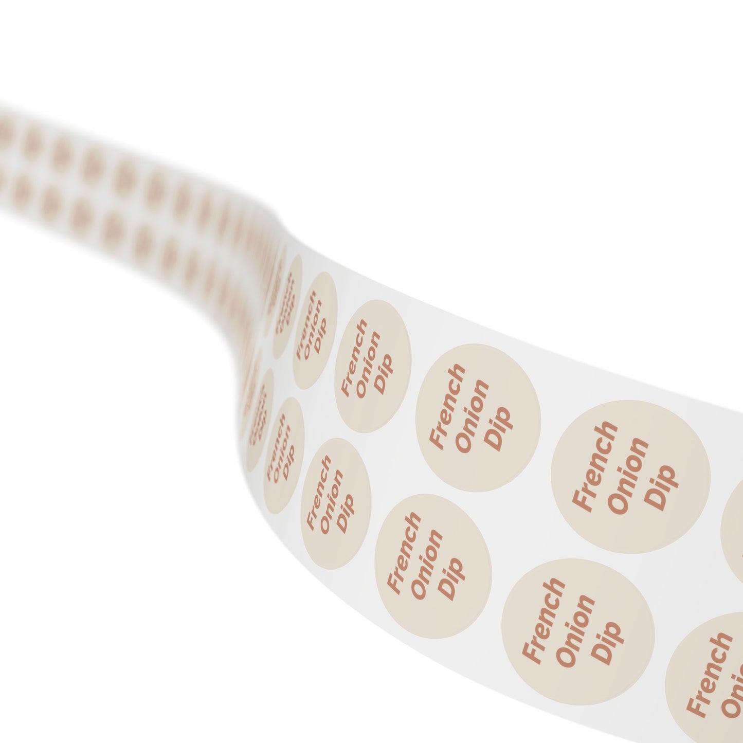 🧊 French Onion Dip 🧊 Cheeses and Dips - Round Sticker Label Rolls