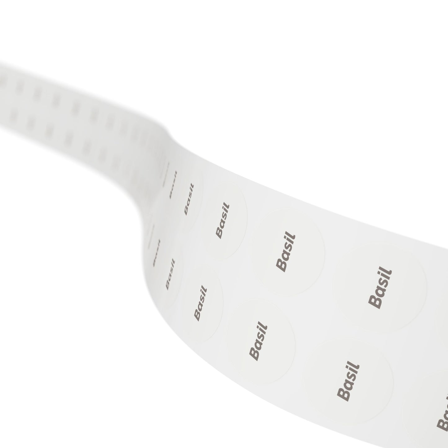 🧊 Basil 🧊 Herbs and Spices - Round Sticker Label Rolls