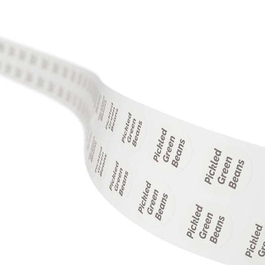 🧊 Pickled Green Beans 🧊 All Things Pickled - Round Sticker Label Rolls