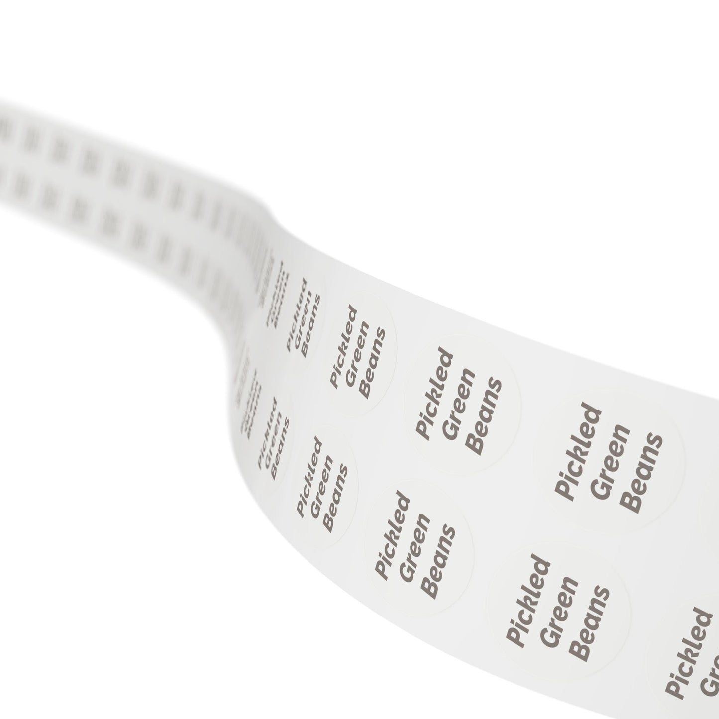 🧊 Pickled Green Beans 🧊 All Things Pickled - Round Sticker Label Rolls