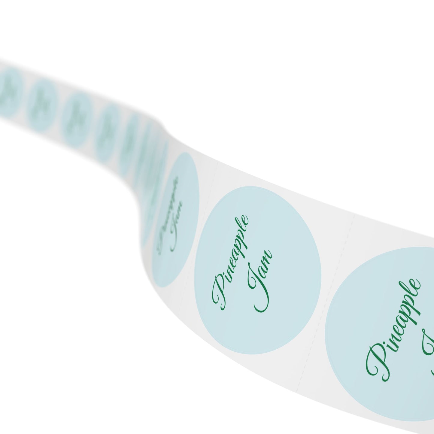 🧊 Pineapple Jam 🧊 Round Sticker Label Rolls