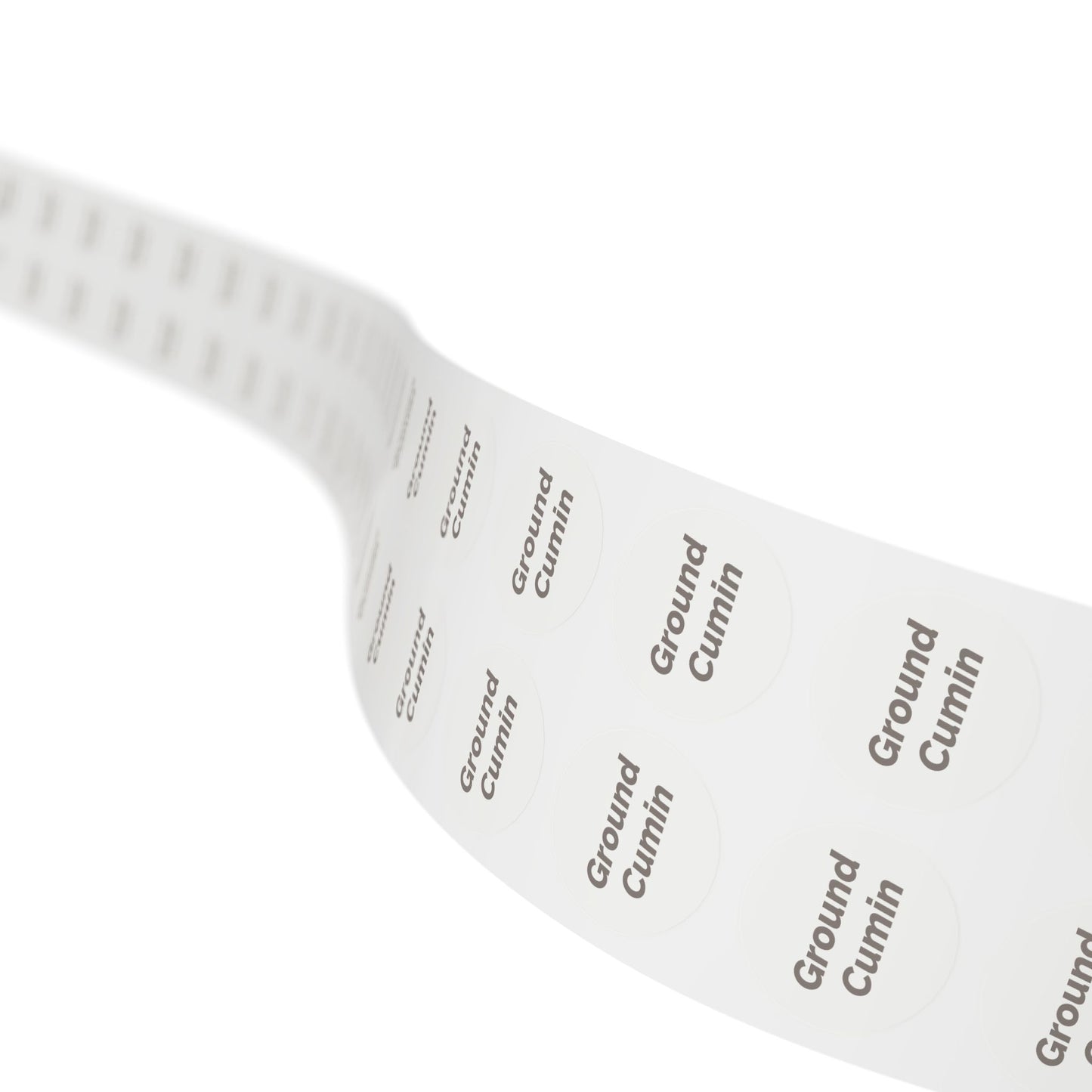 🧊 Ground Cumin 🧊 Herbs and Spices - Round Sticker Label Rolls