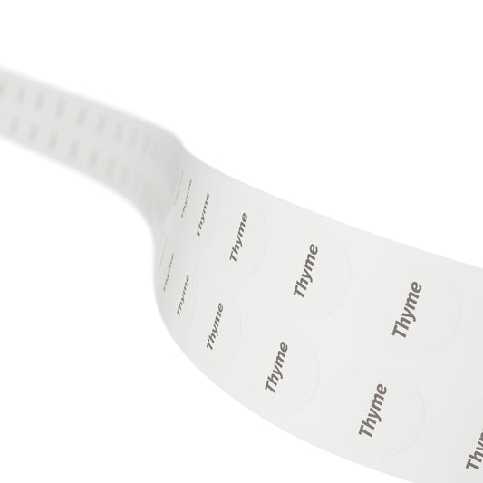 🧊 Thyme 🧊 Herbs and Spices - Round Sticker Label Rolls