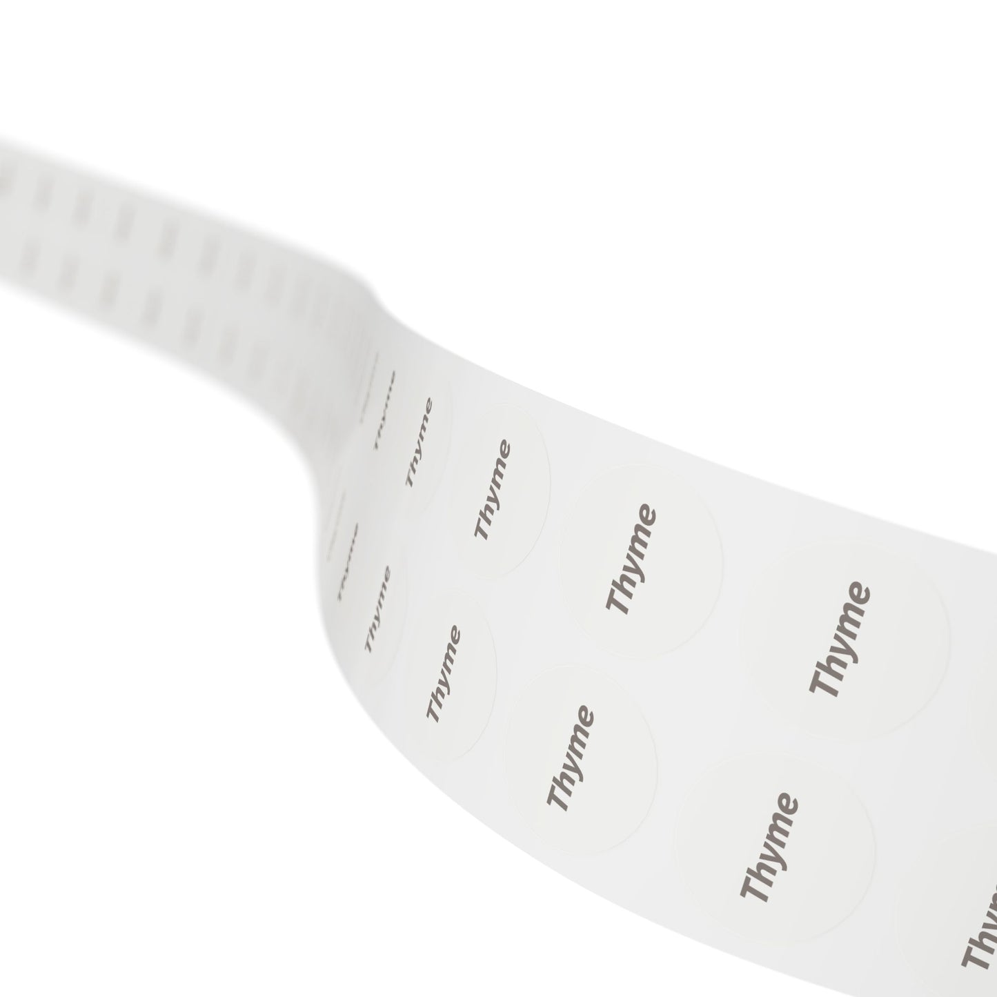 🧊 Thyme 🧊 Herbs and Spices - Round Sticker Label Rolls