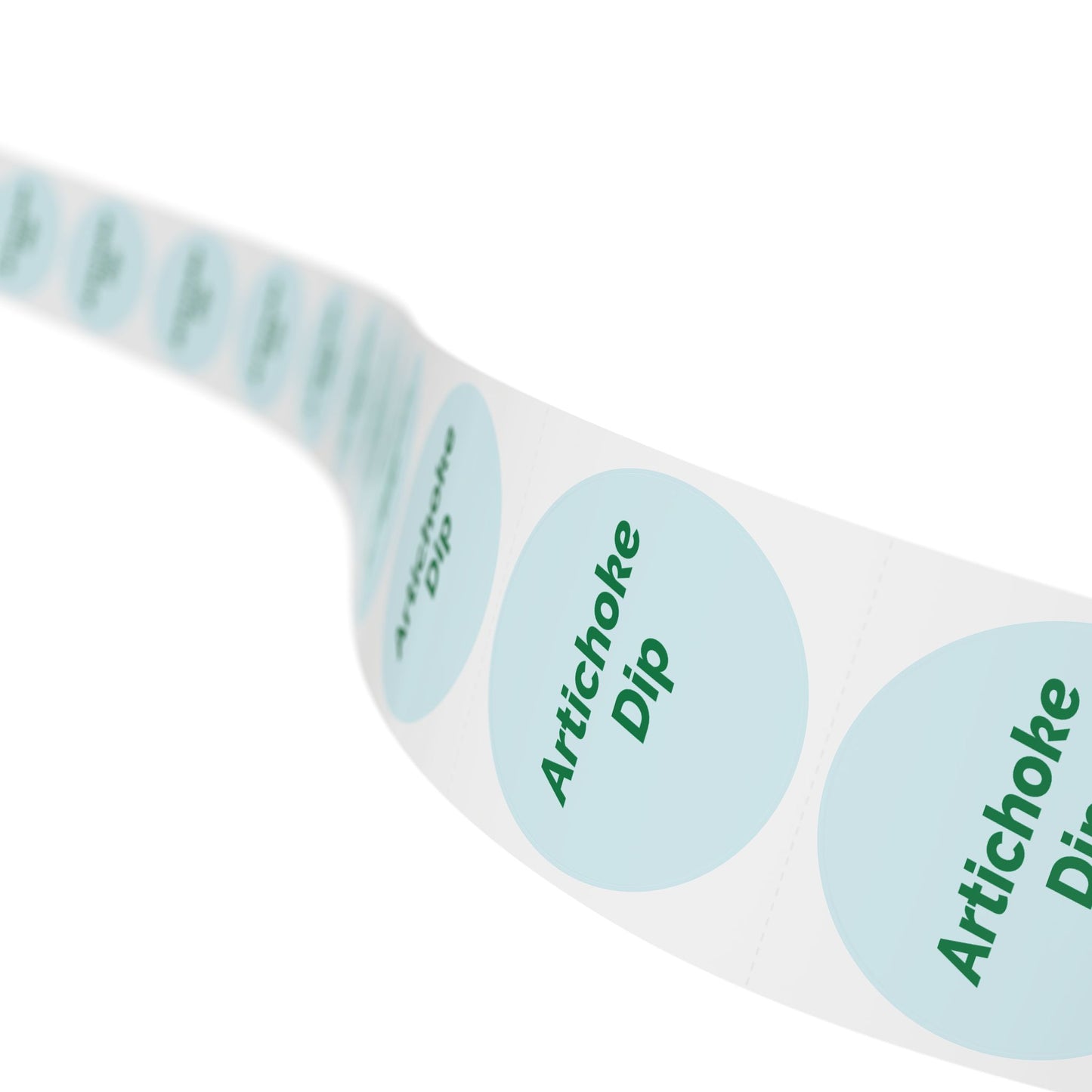 🧊 Artichoke Dip 🧊 Cheeses and Dips - Round Sticker Label Rolls