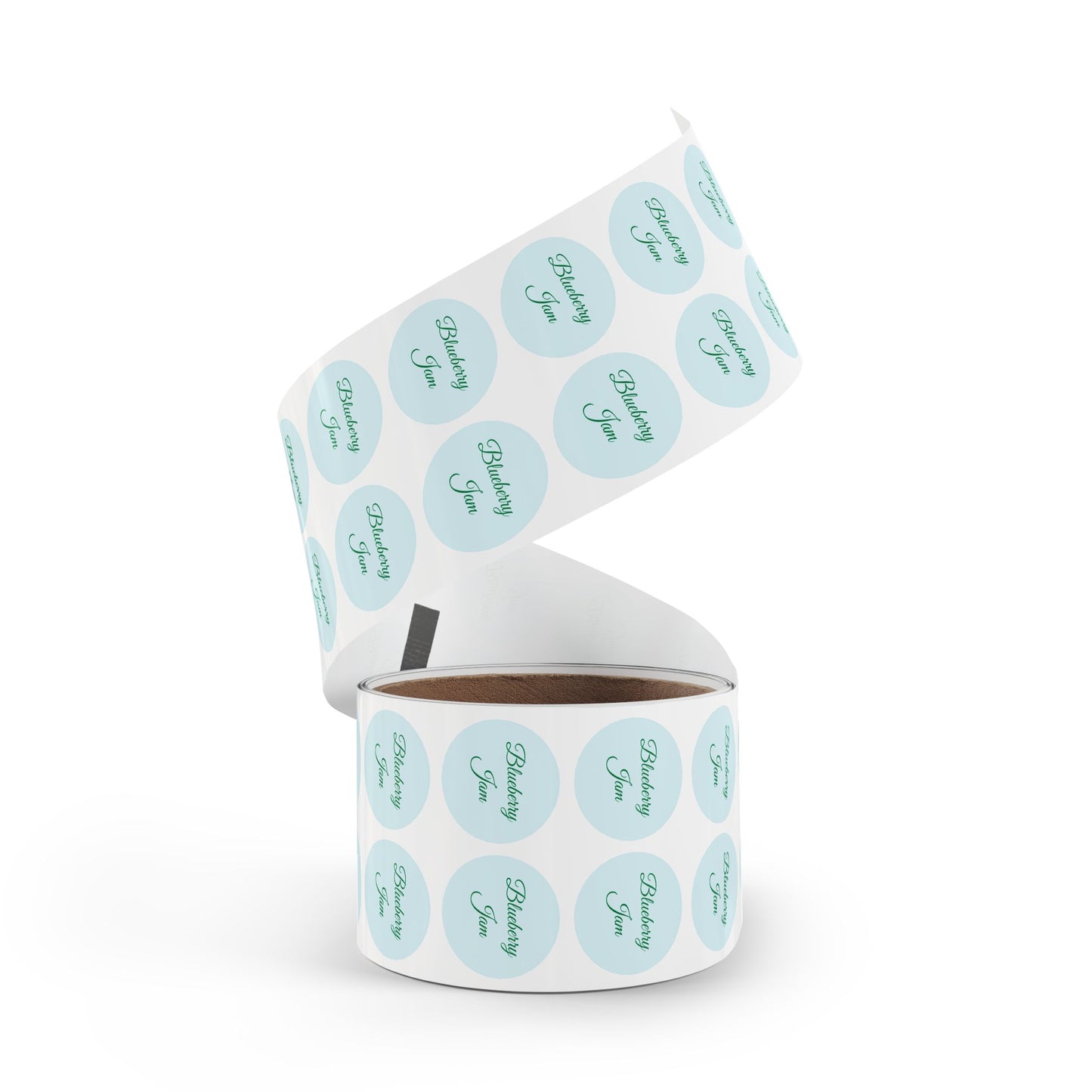 🧊 Blueberry Jam 🧊 Round Sticker Label Rolls