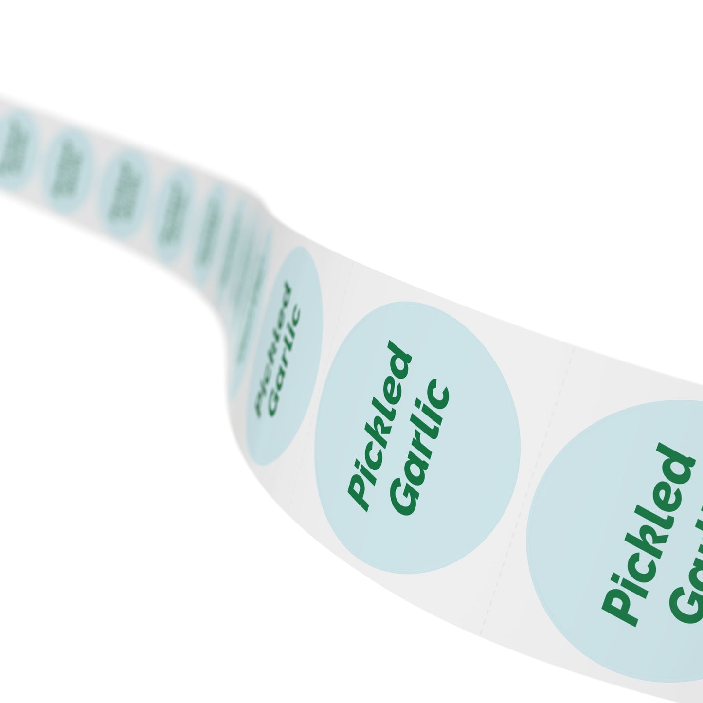 🧊 Pickled Garlic 🧊 All Things Pickled - Round Sticker Label Rolls
